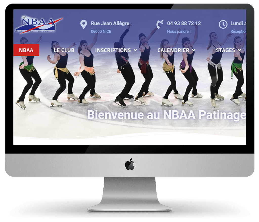 Le site internet du NBAA club de patinage de Nice fait peau neuve !